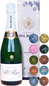 Champagne Pol Roger Brut Réserve in giftbox & Chocolade Picasso